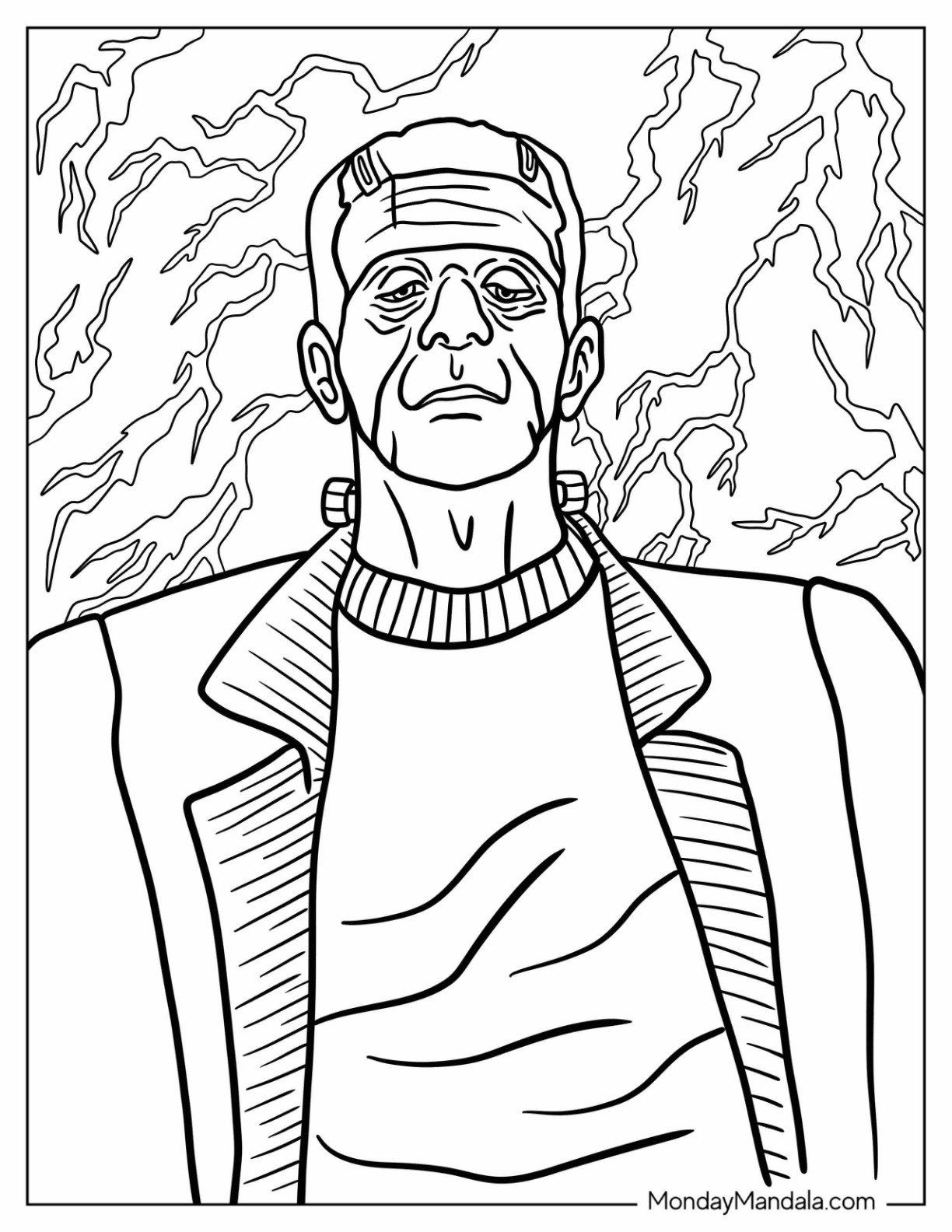 frankenstein coloring pages