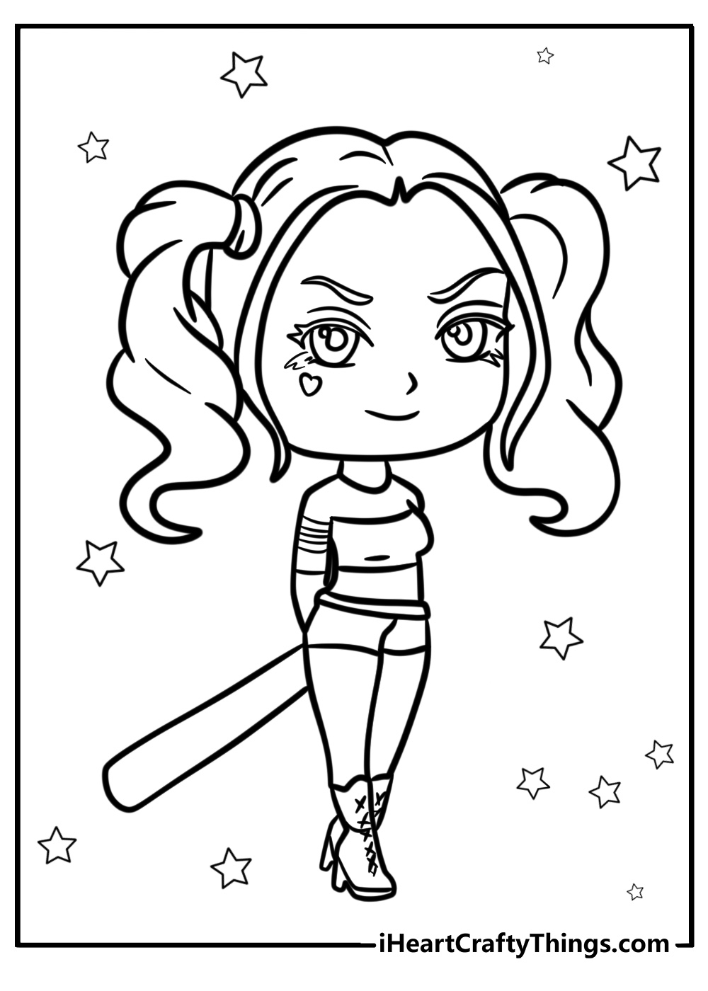 harley quinn coloring pages