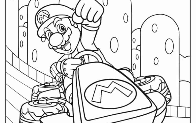 34 Mario Kart Coloring Pages Free PDF Printables