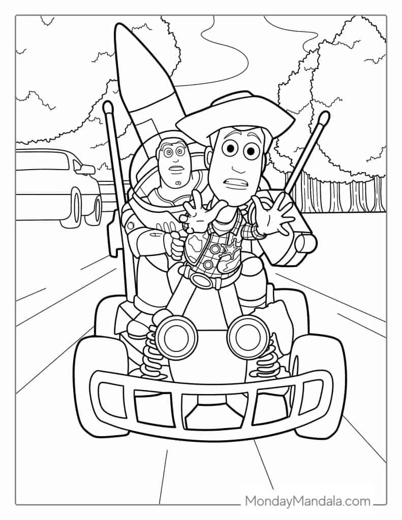 woody coloring pages