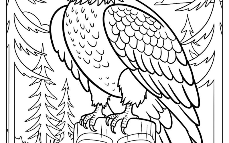 35 Bald Eagle Coloring Pages Free PDF Printables