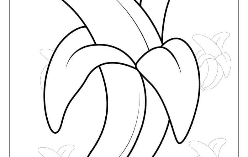 35 Banana Coloring Pages Free PDF Printables