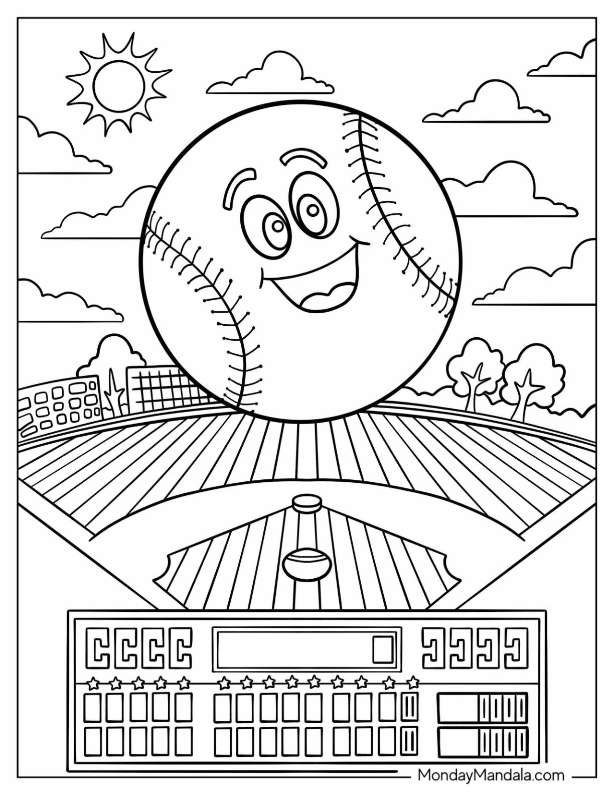 baseball coloring pages baseball coloring pages