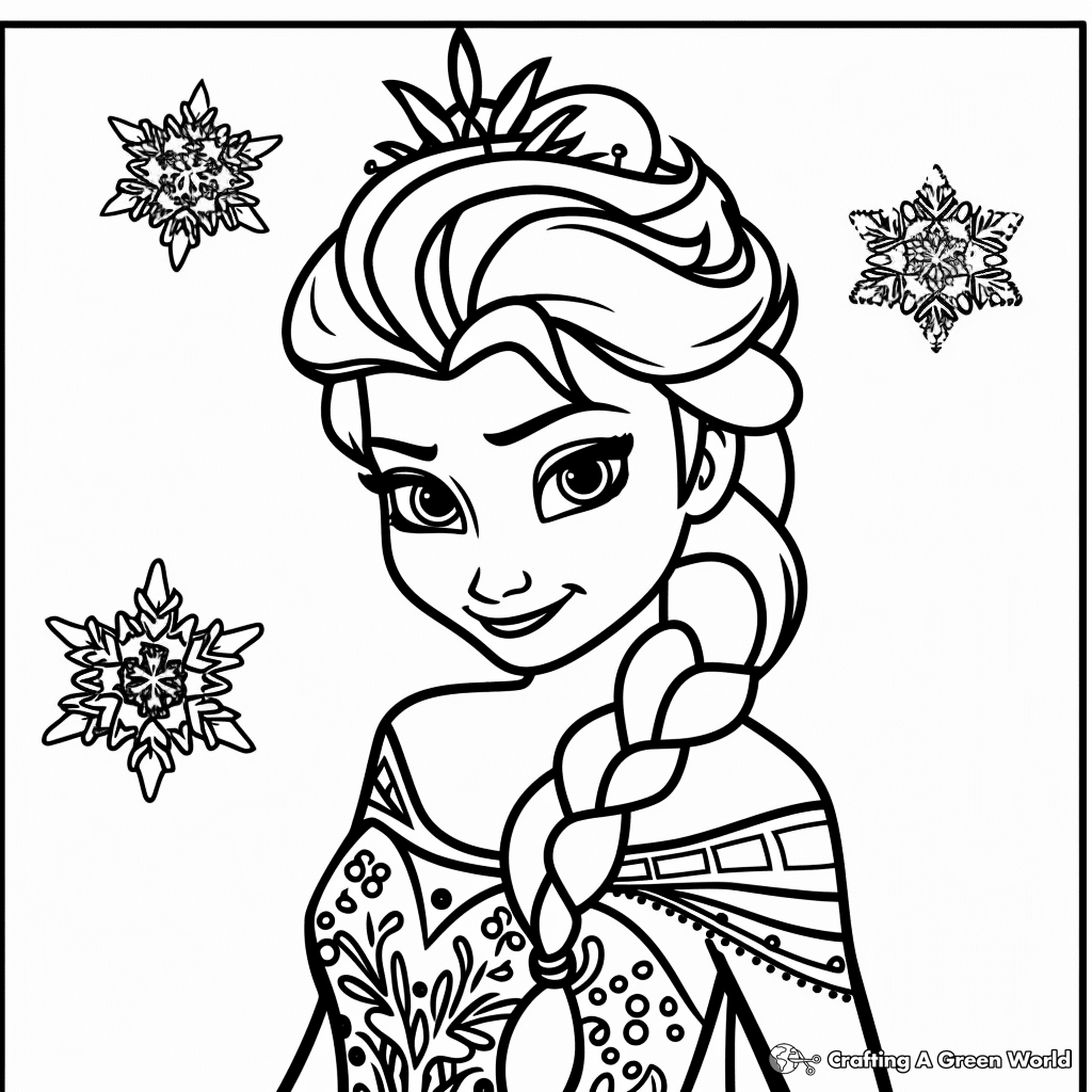 free elsa coloring pages