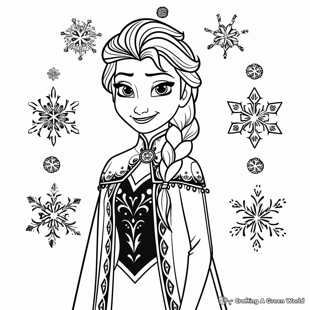 35 Elsa Coloring Pages From Frozen For Kids Parade