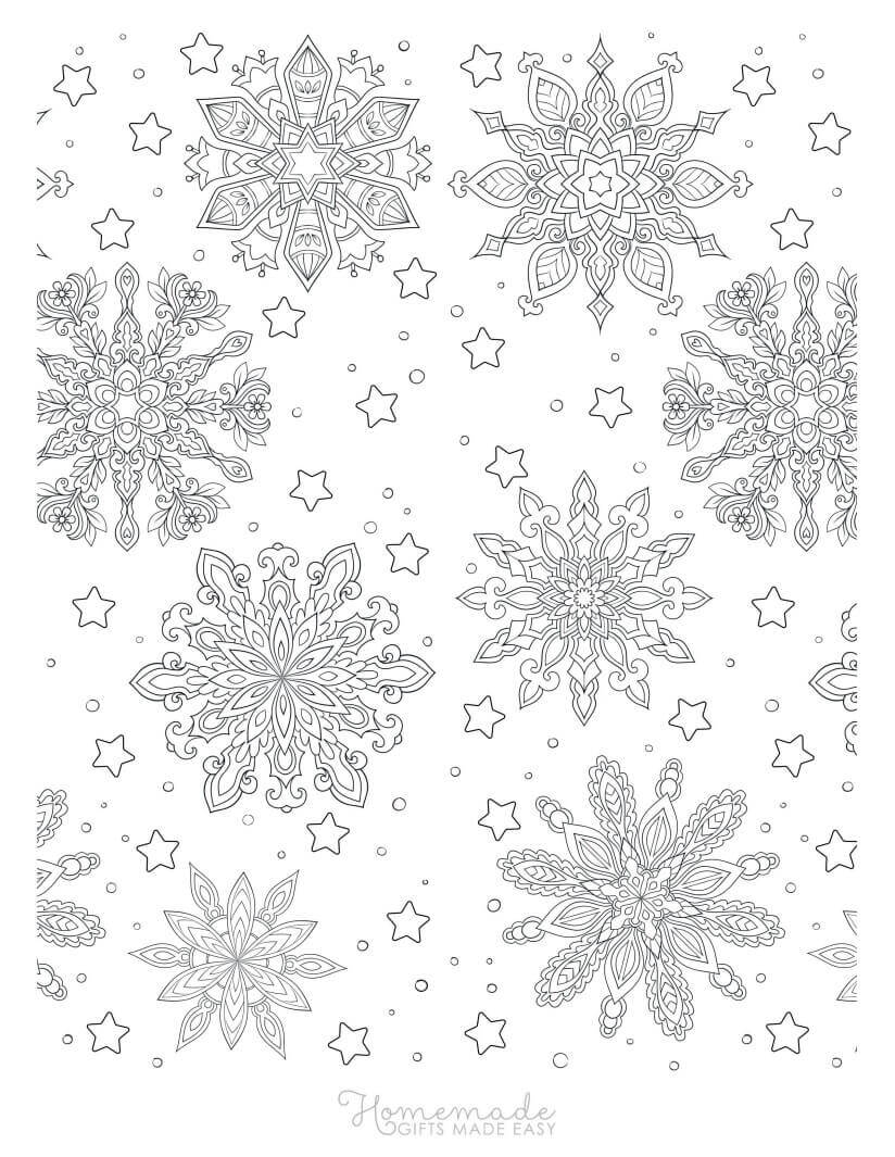 35 Printable Snowflake Coloring Pages Happier Human 35 Printable Snowflake Coloring Pages Happier Human