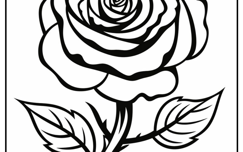 35 Rose Coloring Pages 100 Free To Download Print
