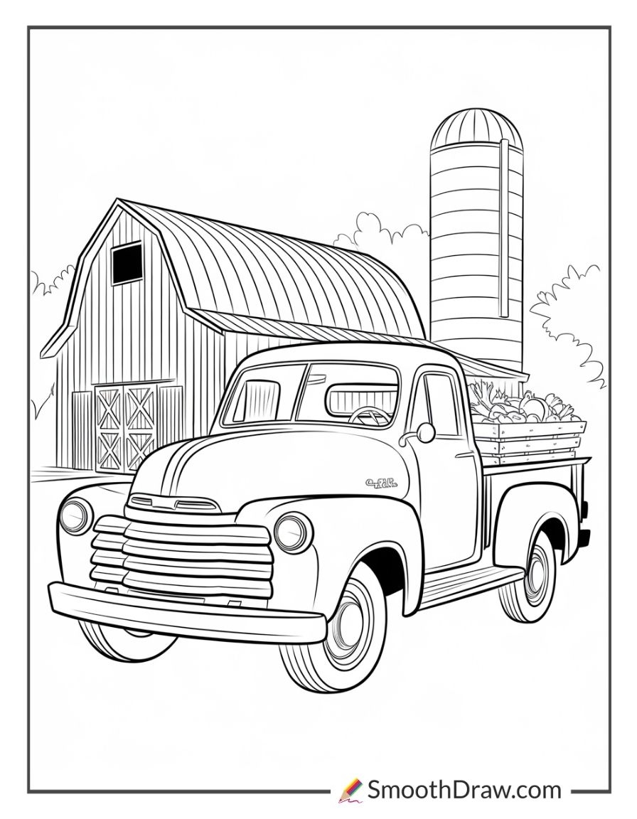 truck coloring page