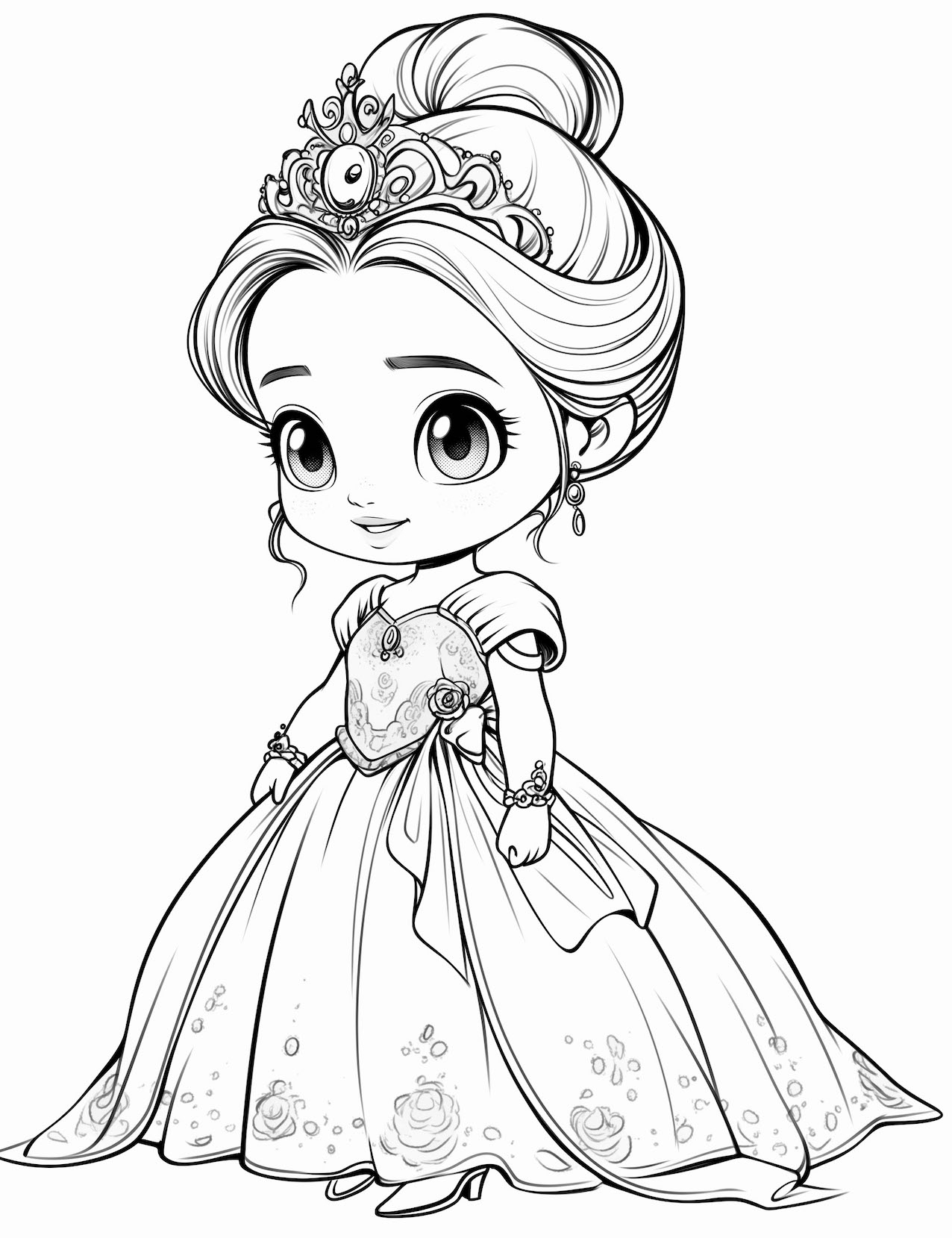 36 Adorable Baby Princess Coloring Pages Free Printable Our Mindful Life