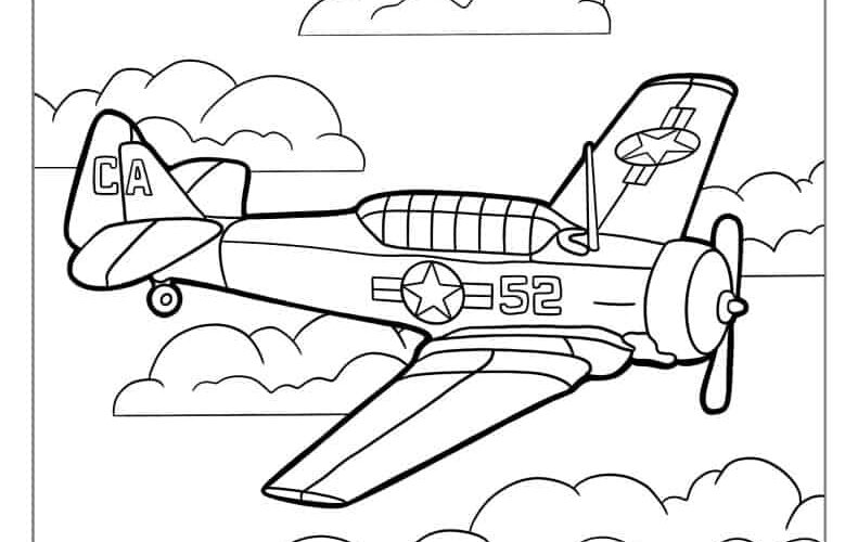 36 Airplane Coloring Pages Free PDF Printables