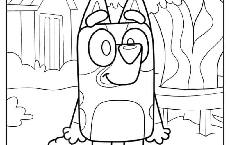 36 Bluey Coloring Pages Free PDF Printables