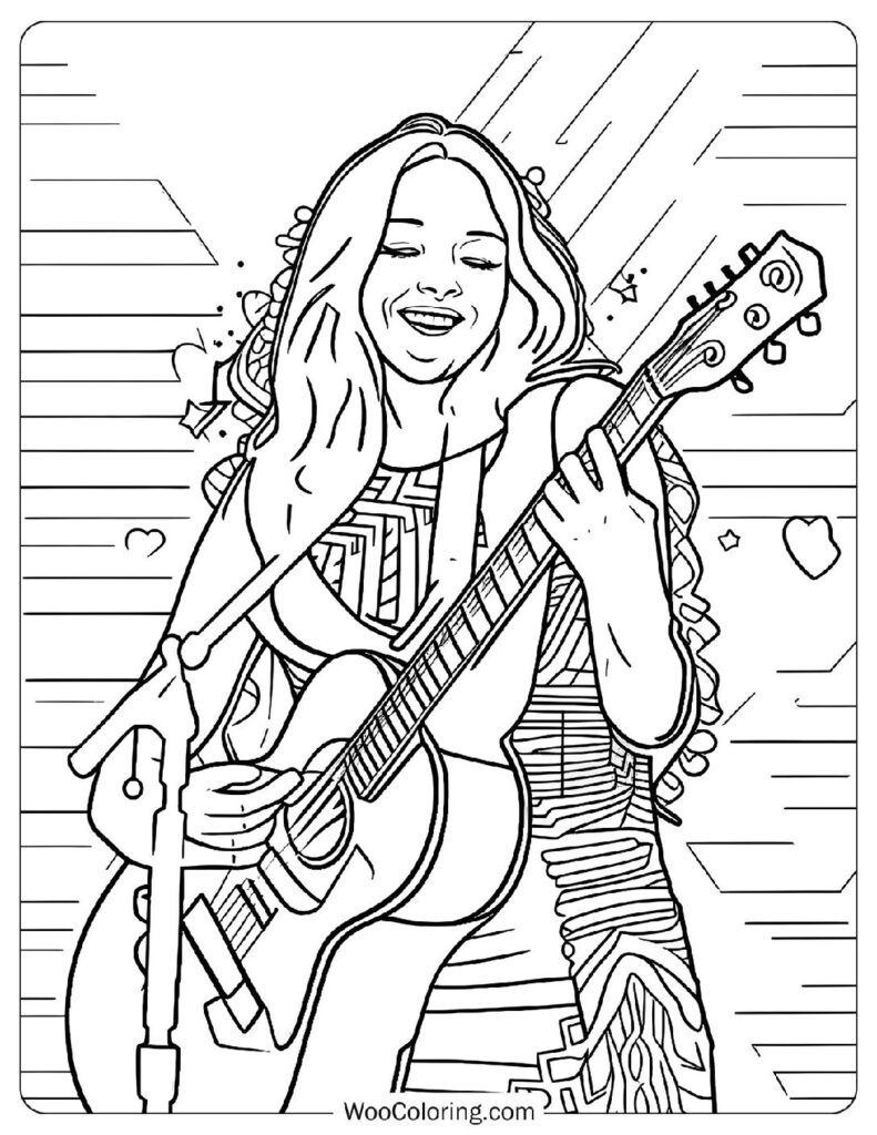 36 Olivia Rodrigo Coloring Pages Free PDF To Print Woo Coloring