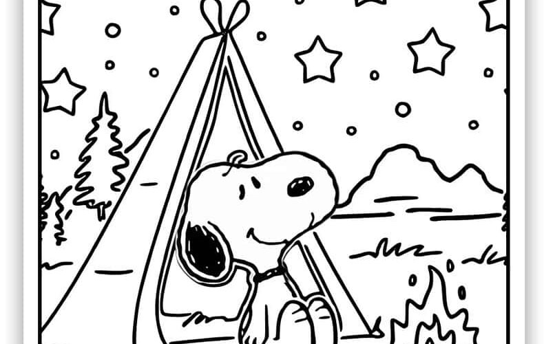 36 Snoopy Coloring Pages Free PDF Printables Simply Love Coloring