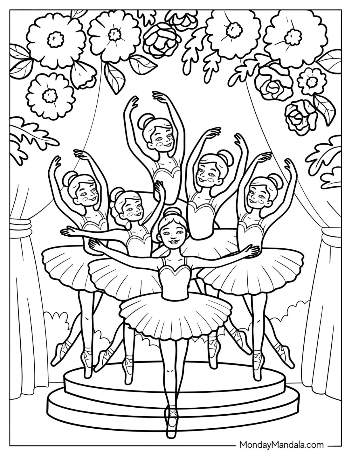 ballerina coloring page