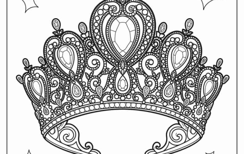 37 Crown Coloring Pages Free PDF Printables