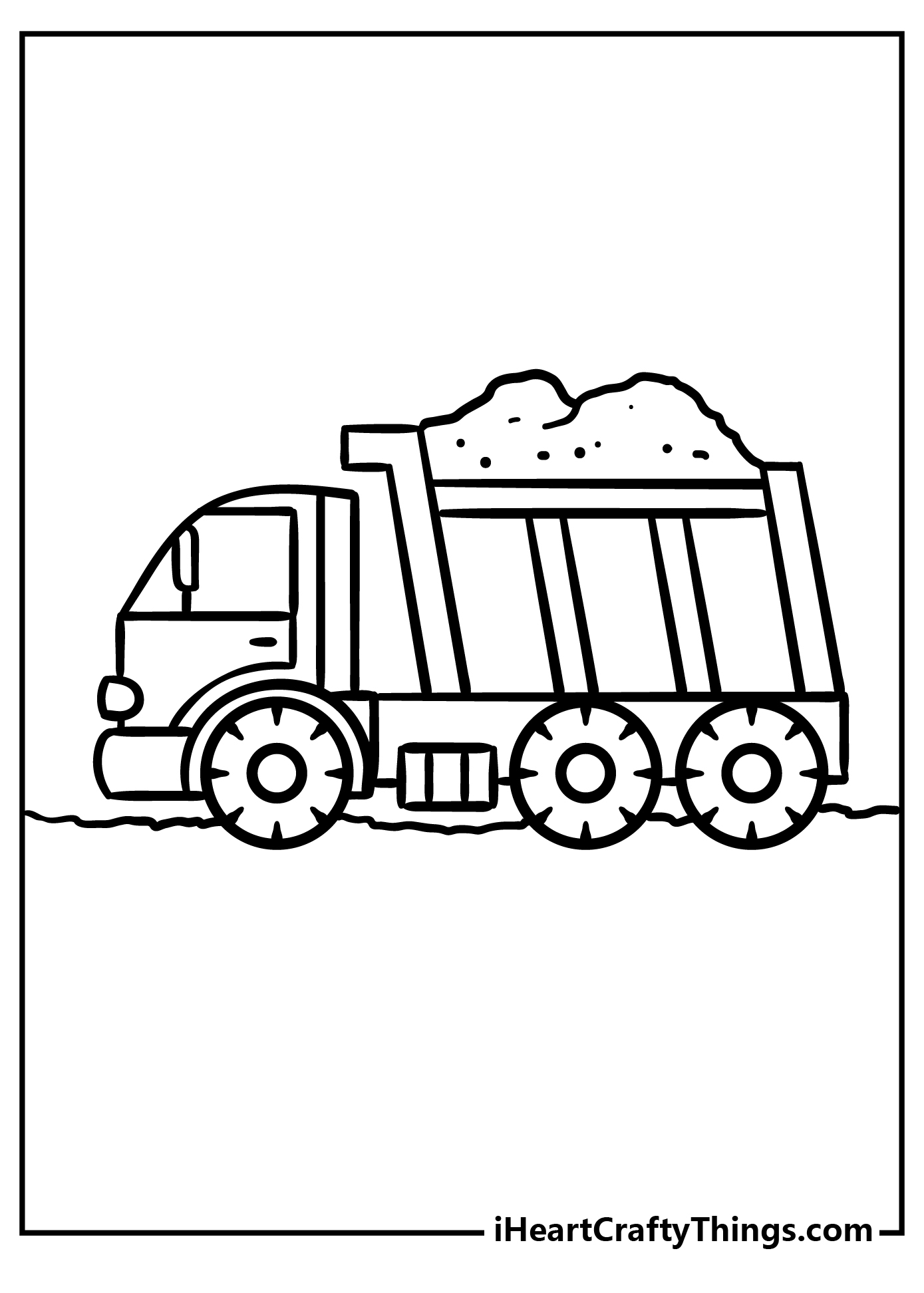 garbage truck coloring pages