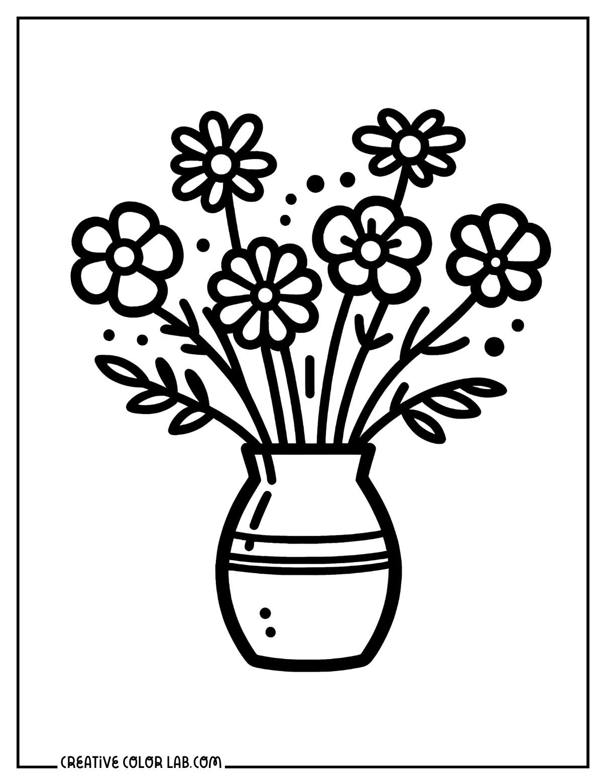 free coloring pages of flowers
