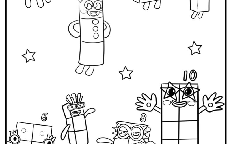 37 Numberblocks Coloring Pages 100 Free To Print