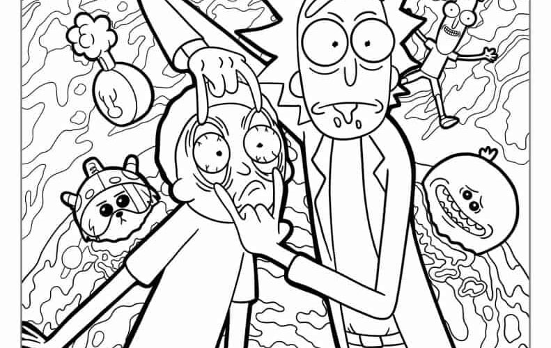 37 Rick And Morty Coloring Pages Free PDF Printables
