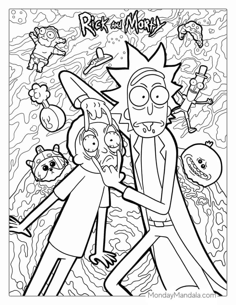 37 Rick And Morty Coloring Pages Free PDF Printables 37 Rick And Morty Coloring Pages Free PDF Printables