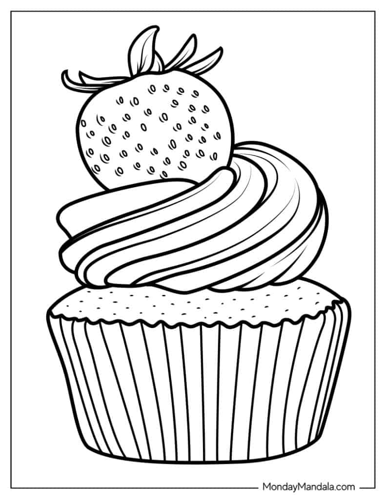 cupcakes coloring pages