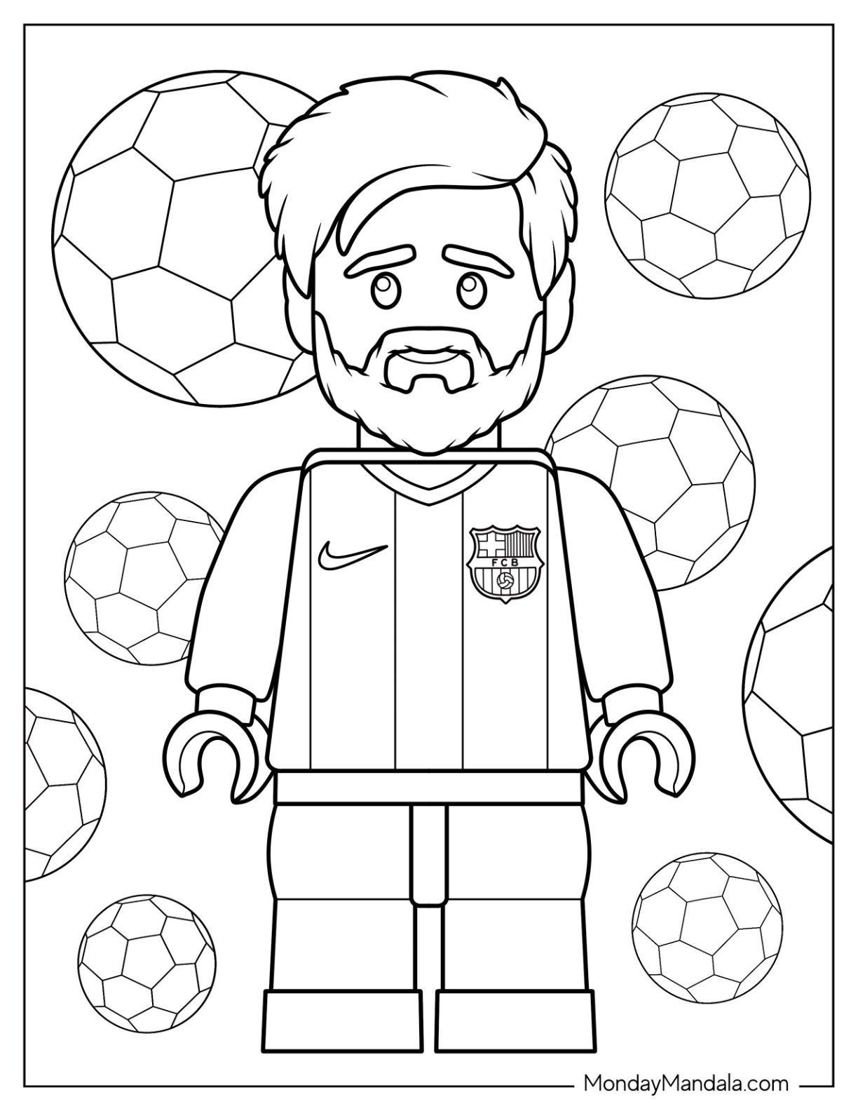38 Lionel Messi Coloring Pages Free PDF Printables 