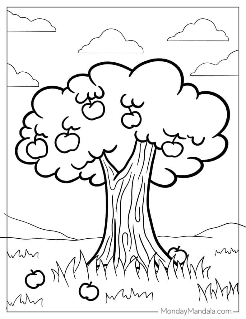 38 Tree Coloring Pages Free PDF Printables 38 Tree Coloring Pages Free PDF Printables