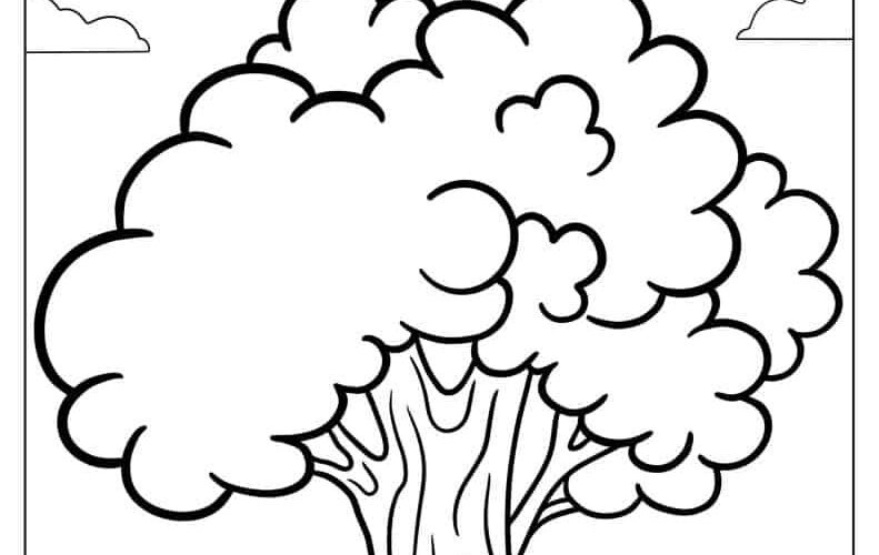 38 Tree Coloring Pages Free PDF Printables