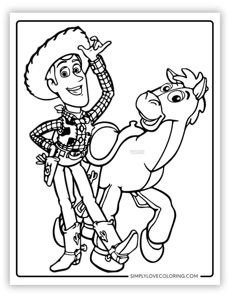 39 Toy Story Coloring Pages Free PDF Printables Simply Love Coloring