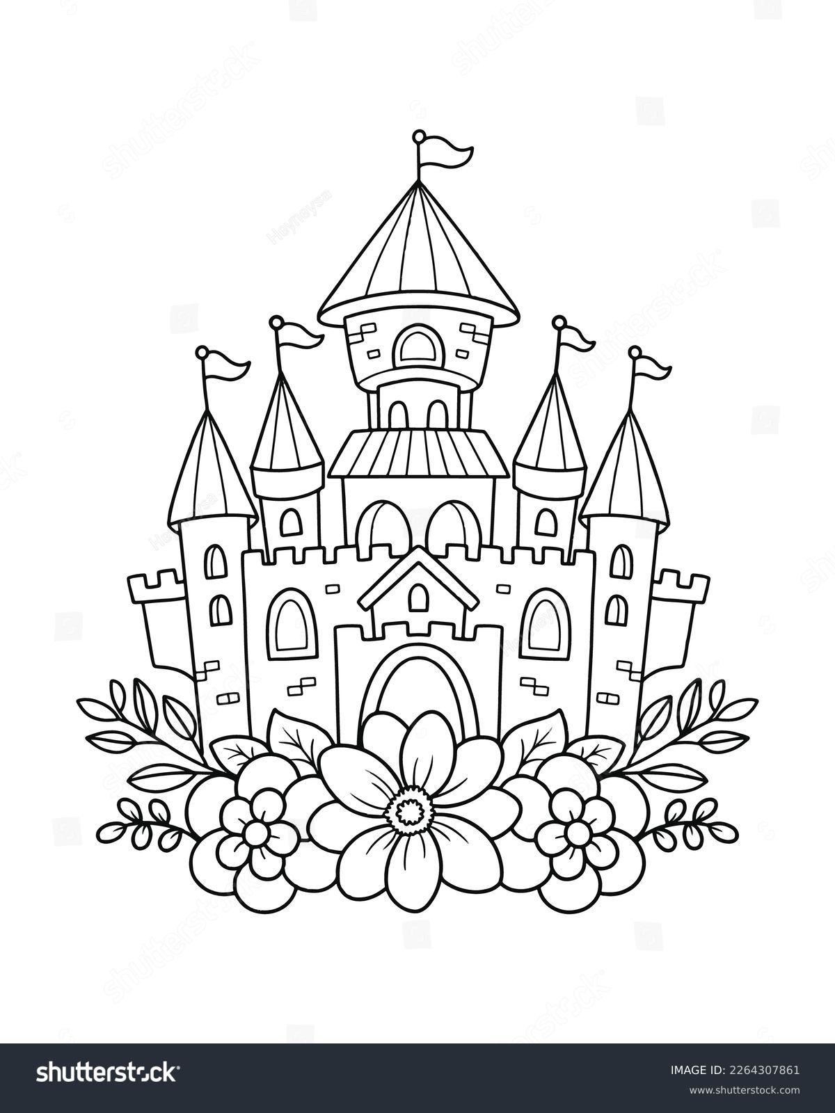 4 Thousand Cute Castle Outline Royalty Free Images Stock Photos Pictures Shutterstock