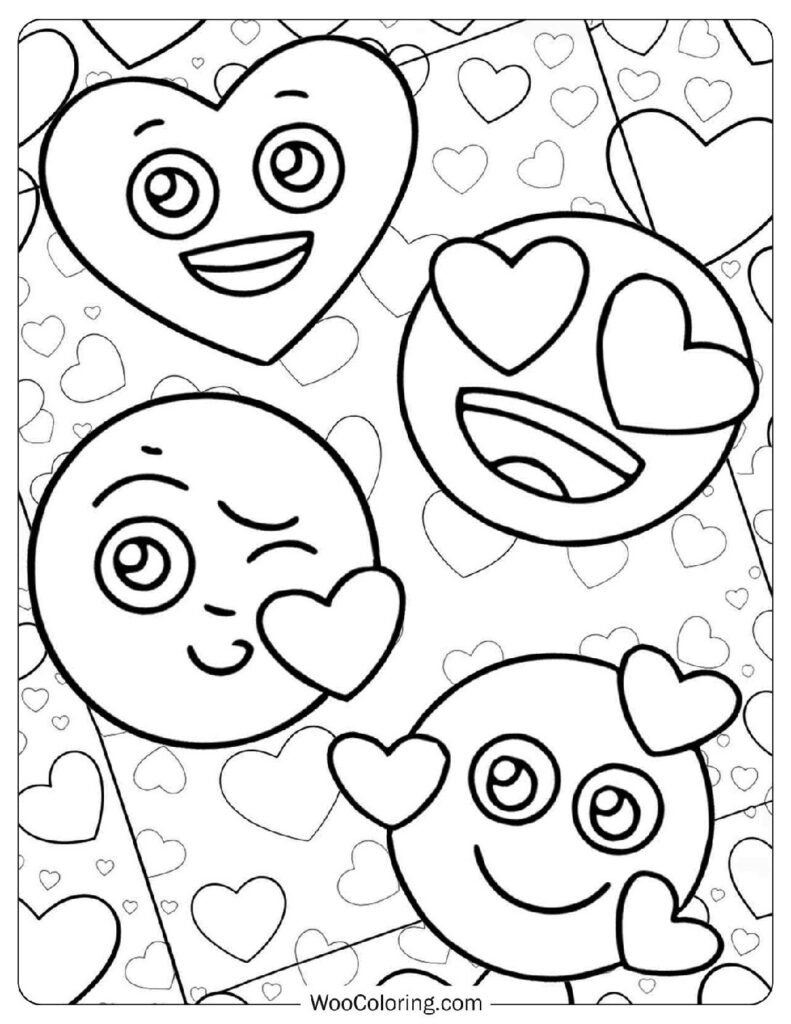 40 Emoji Coloring Pages Free PDF To Print Woo Coloring