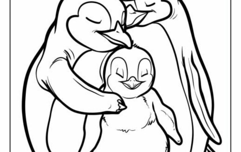 40 Penguin Coloring Pages Smooth Draw