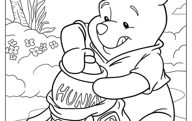 40 Winnie The Pooh Coloring Pages Free PDF Printables