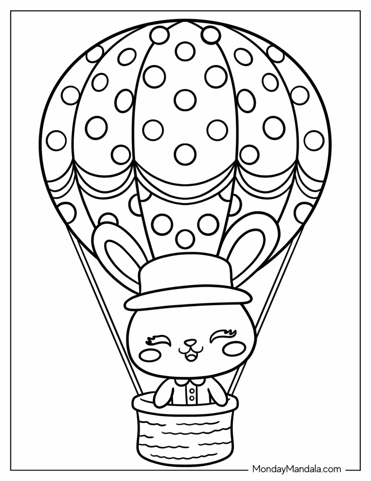 41 Hot Air Balloon Coloring Pages Free PDF Printables 
