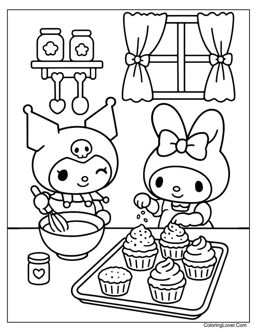 my melody coloring pages