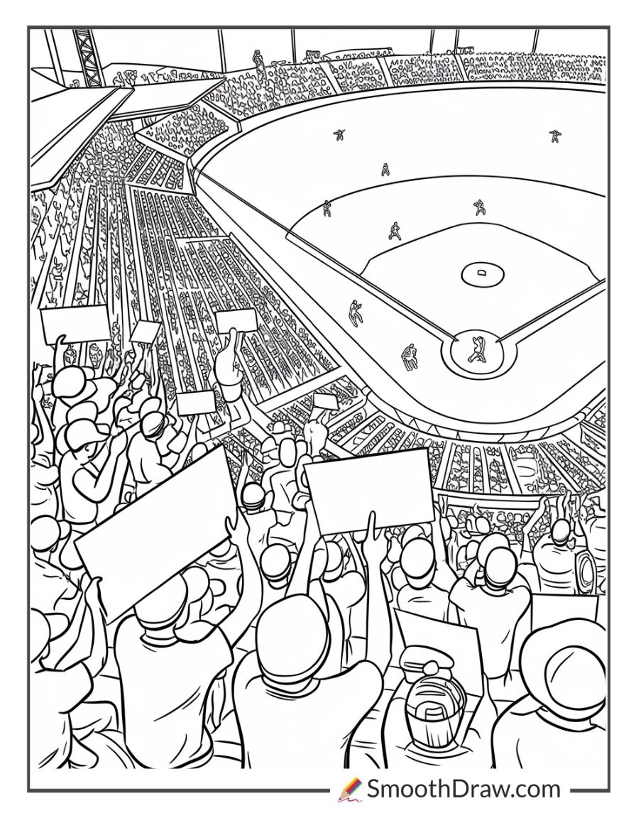 42 Baseball Coloring Pages PDF Printables Smooth Draw