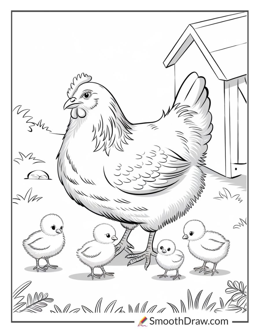 chicken coloring pages