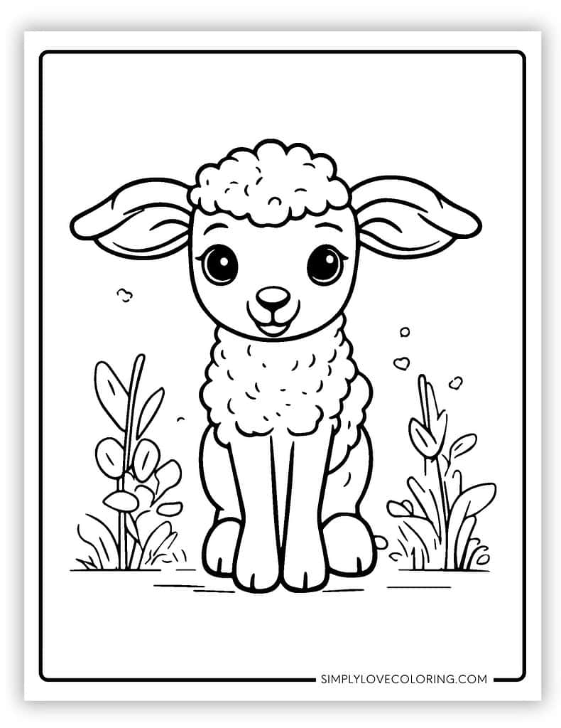 42 Lamb Coloring Pages Free PDF Printables Simply Love Coloring