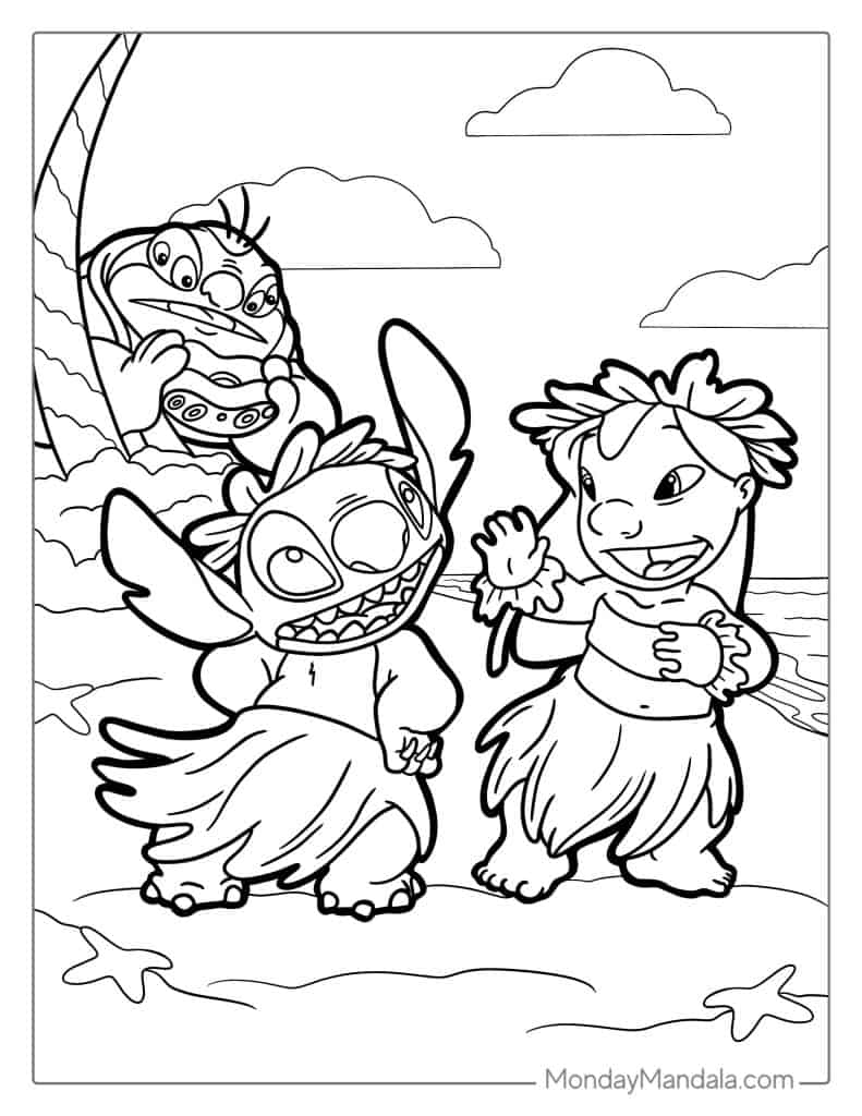 lilo stitch coloring pages