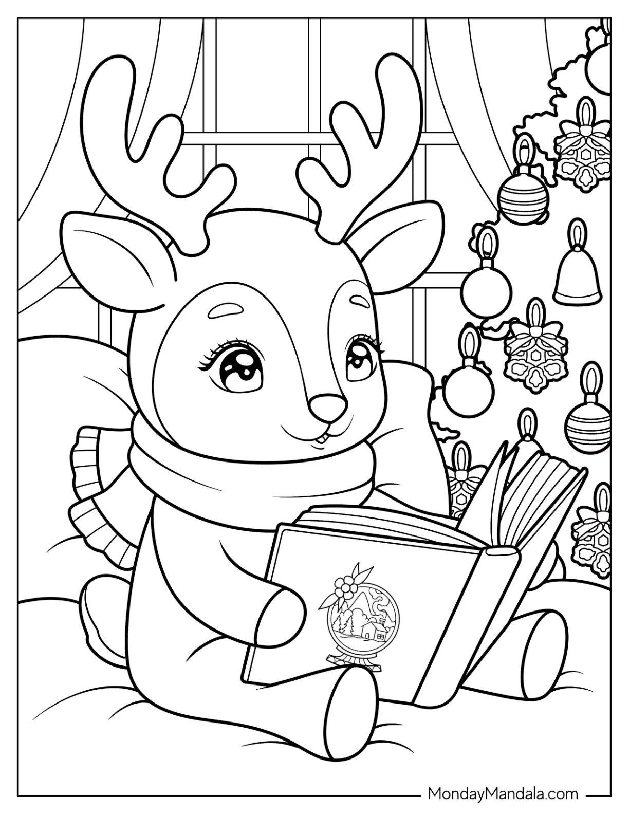42 Reindeer Coloring Pages Free PDF Printables 