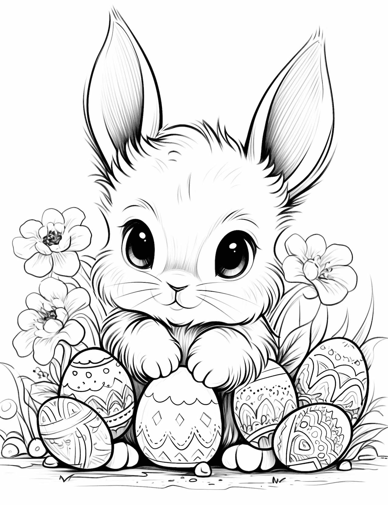 coloring pages bunny coloring pages bunny