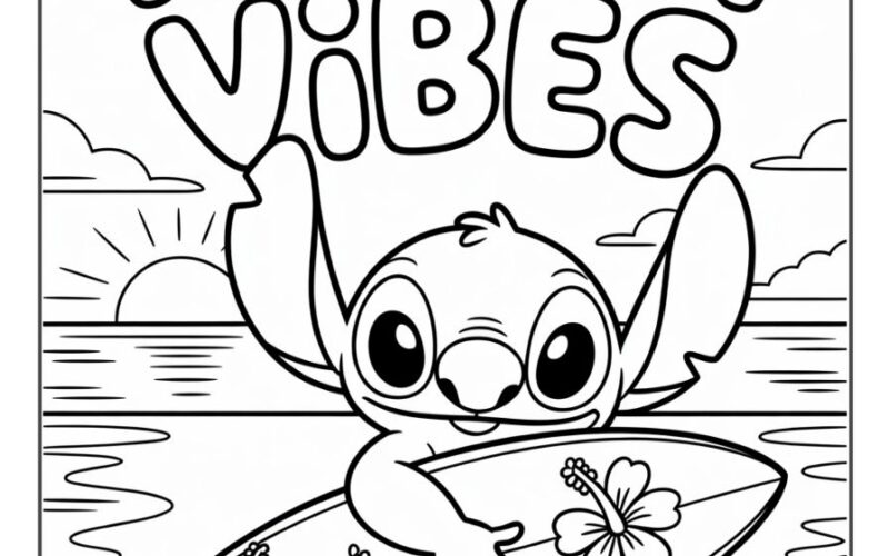44 Stitch Coloring Pages Smooth Draw