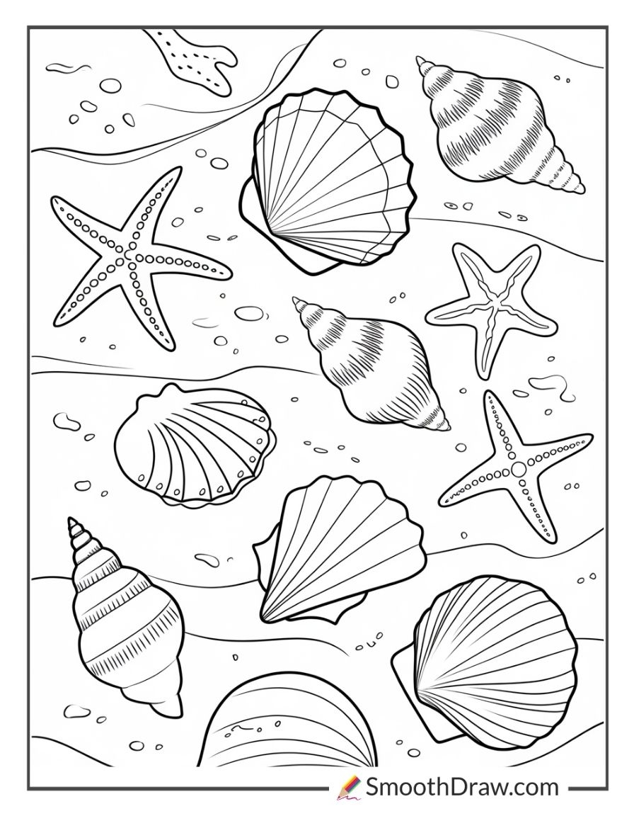 45 Beach Coloring Pages Free PDFs Smooth Draw