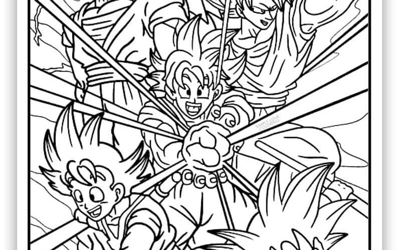 45 Dragon Ball Z Coloring Pages Free PDF Printables Simply Love Coloring