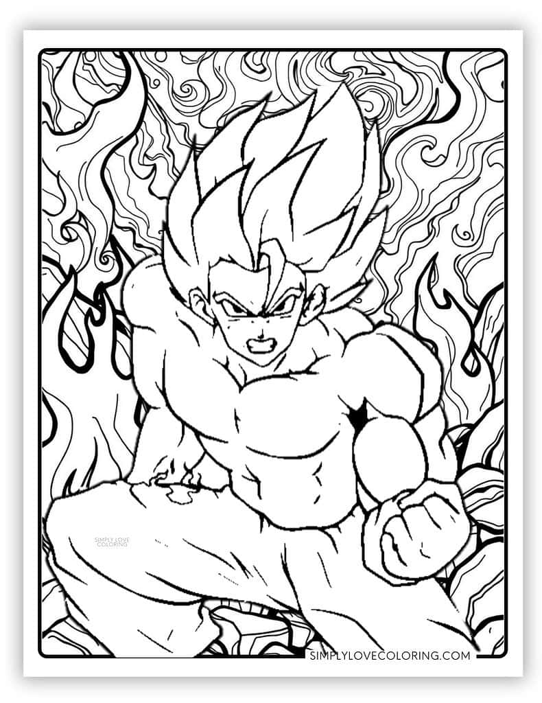 dragon ball coloring pages