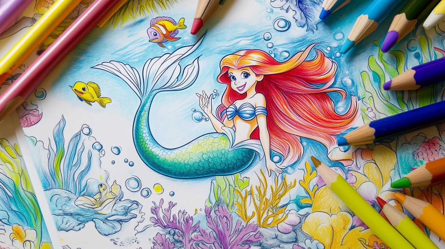 45 Fun Little Mermaid Coloring Page Designs A House In The Hills 45 Fun Little Mermaid Coloring Page Designs A House In The Hills