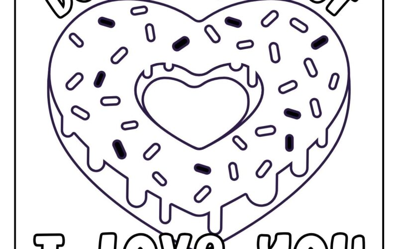 46 I Love You Coloring Pages Free PDF Printables