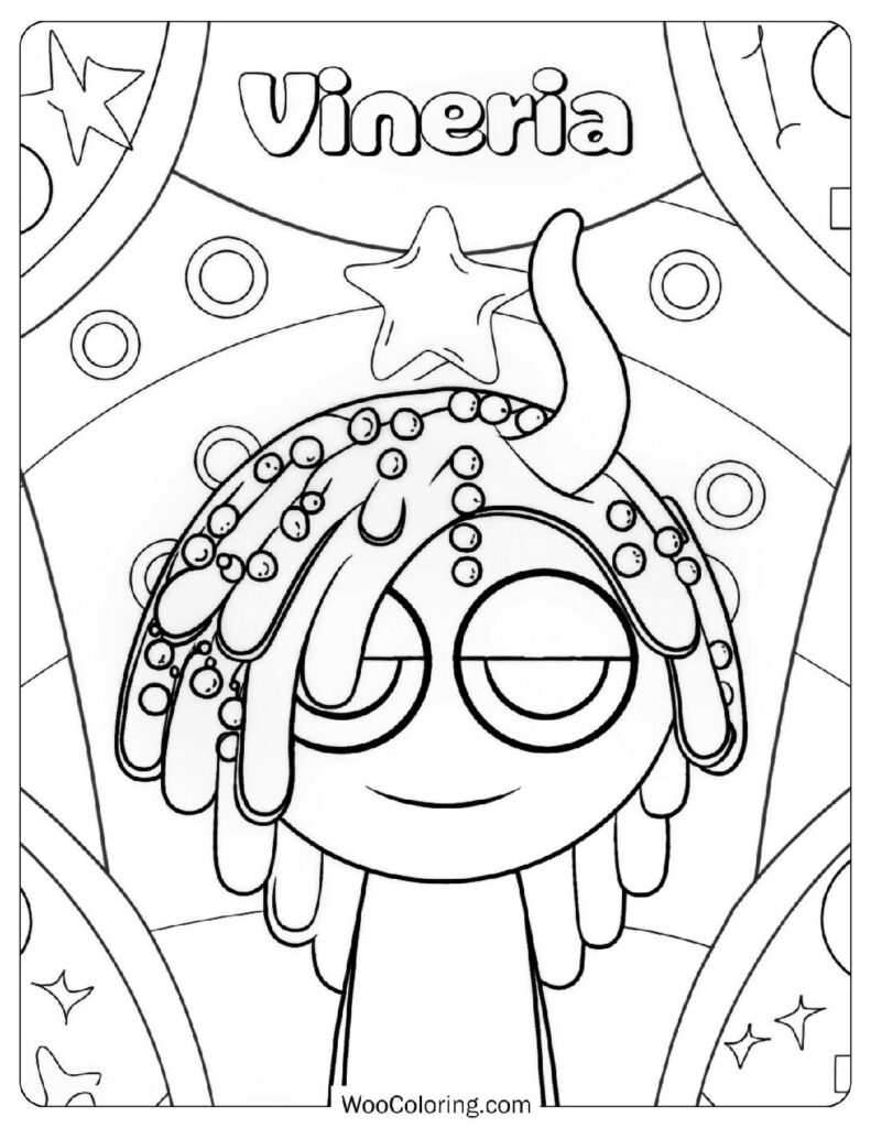 sprunki coloring page