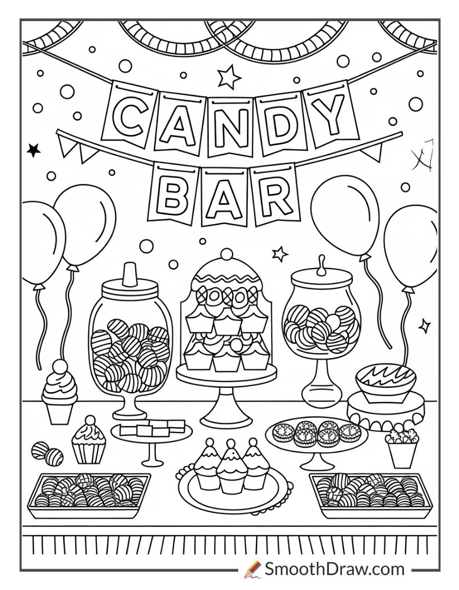 candy coloring page