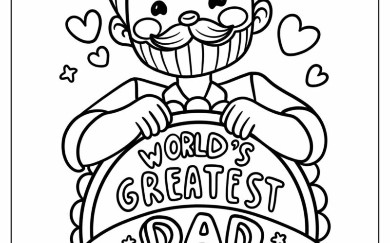 48 Father s Day Coloring Pages Free PDF Printables